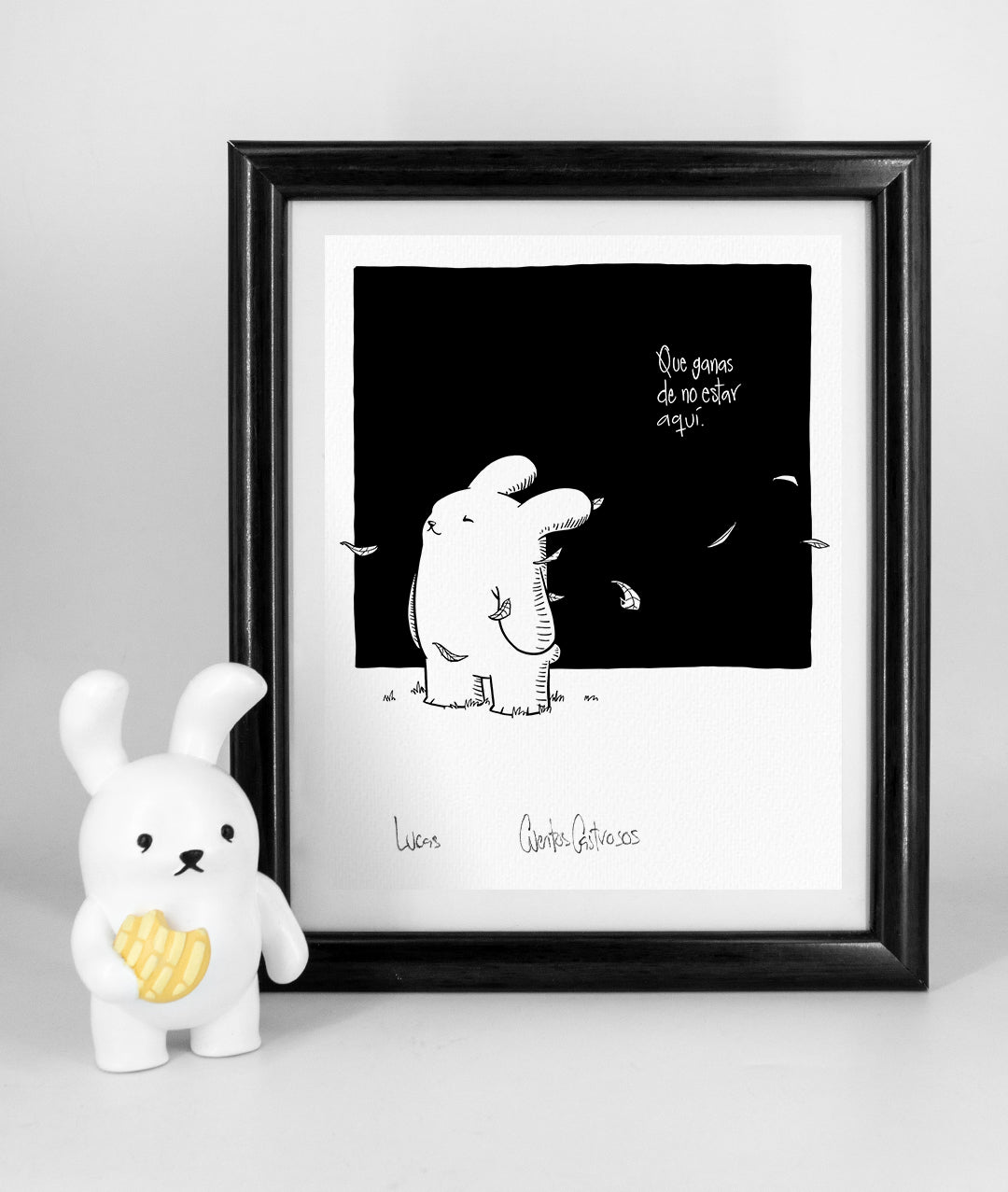 Ganas de no estar - Print